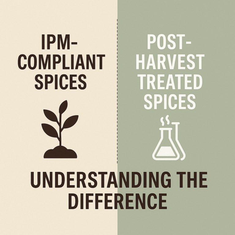 Read more about the article IPM vs Post-Harvest Treated Spices: Understanding the Difference
