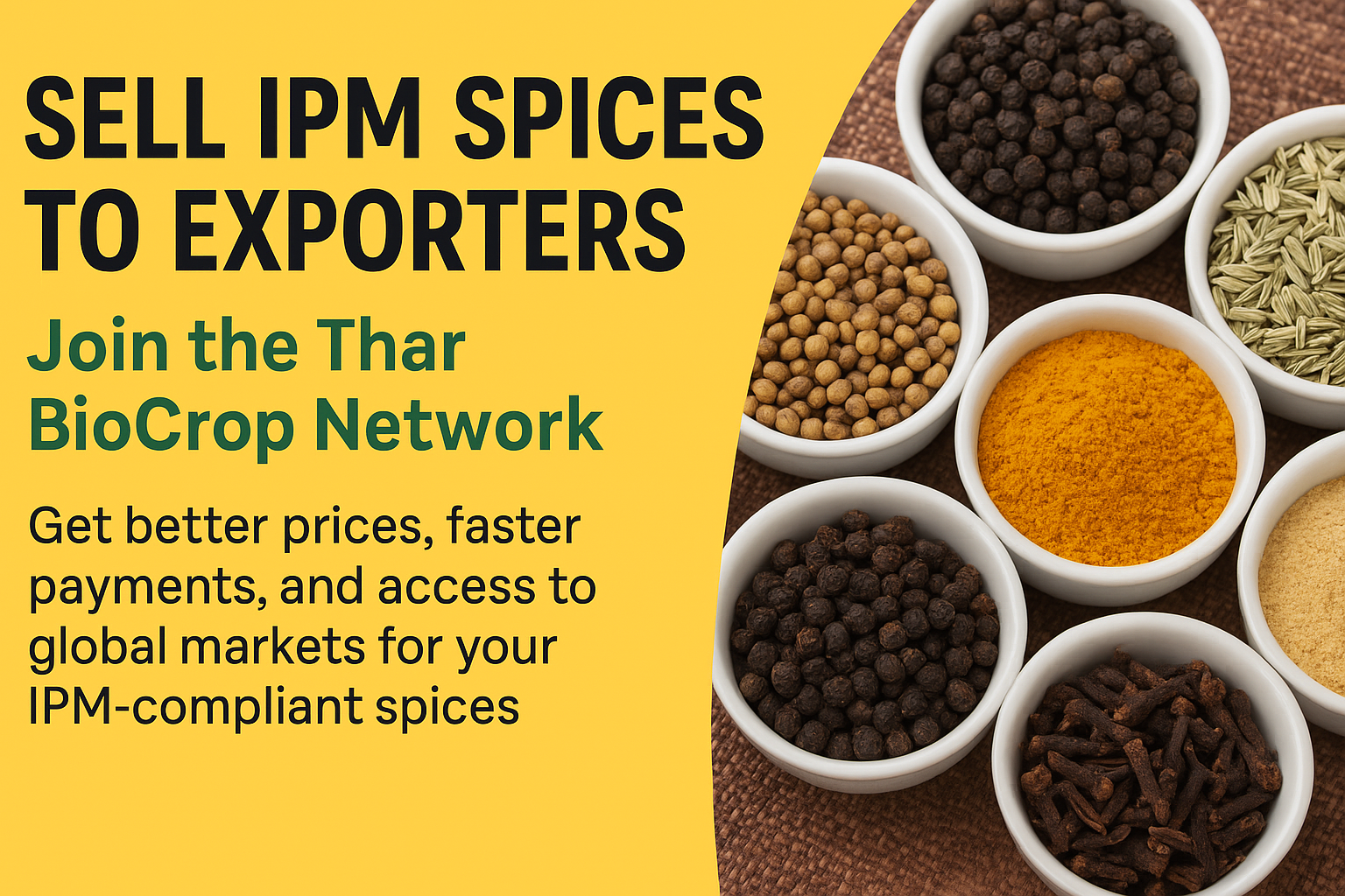 You are currently viewing Sell IPM Spices to Exporters – Join the Thar BioCrop Network