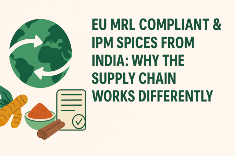 Read more about the article EU MRL Compliant/ IPM vs Conventional Spices: Why the Supply Chain Works Differently