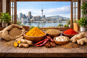 Read more about the article Indian Spice Exporter to New Zealand – Bulk Turmeric, Cumin, Coriander, Garlic, Ginger & Spice Blends
