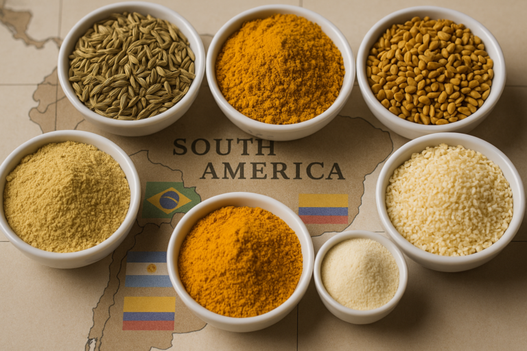 Read more about the article High-Quality Indian Spices for South America’s Grinding & Wholesale Industry