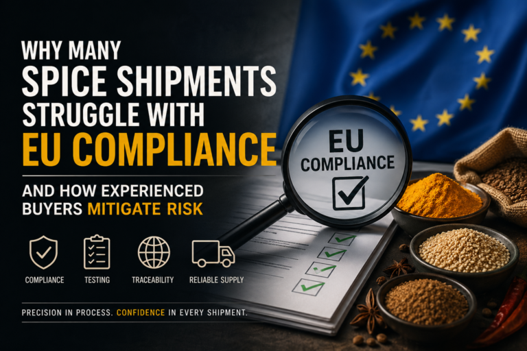 Read more about the article Why Many Spice Shipments Struggle with EU Compliance — And How Experienced Buyers Mitigate Risk